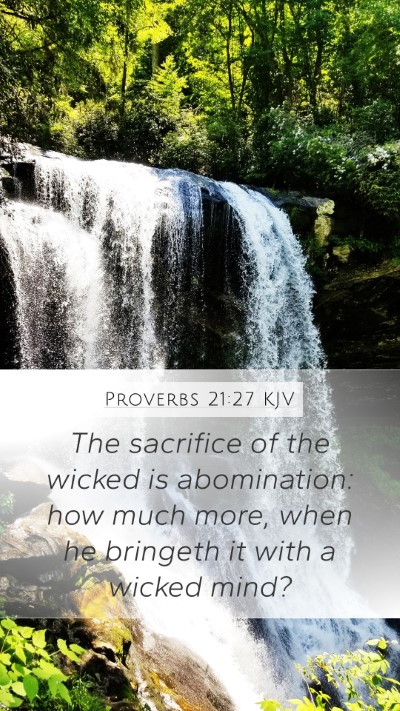 Proverbs 21:27 KJV Bible Verse Image