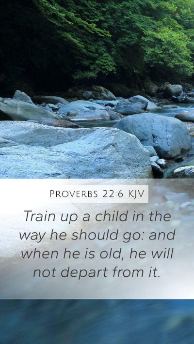 Proverbs 22:6 KJV Bible Verse Image