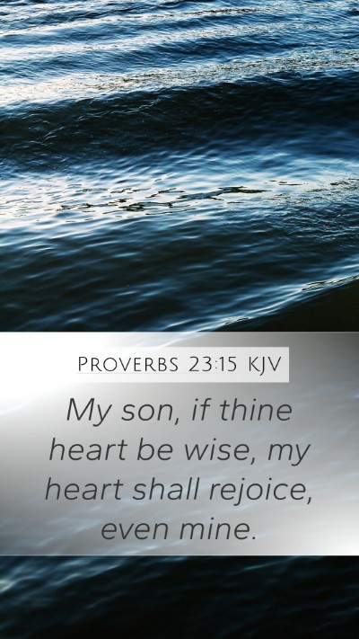 Proverbs 23:15 KJV Bible Verse Image