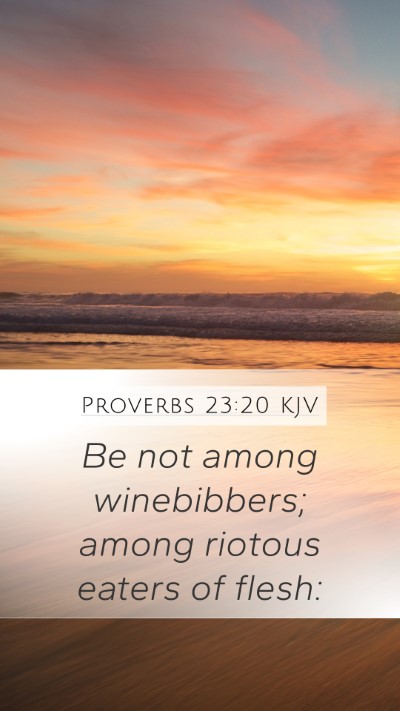 Proverbs 23:20 KJV Bible Verse Image