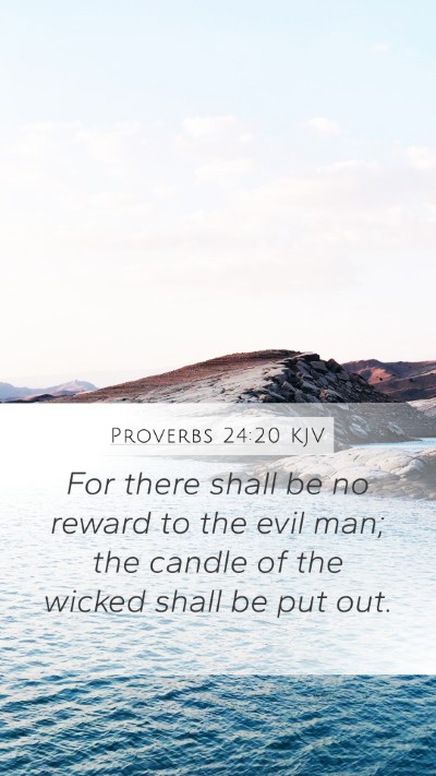 Proverbs 24:20 KJV Bible Verse Image