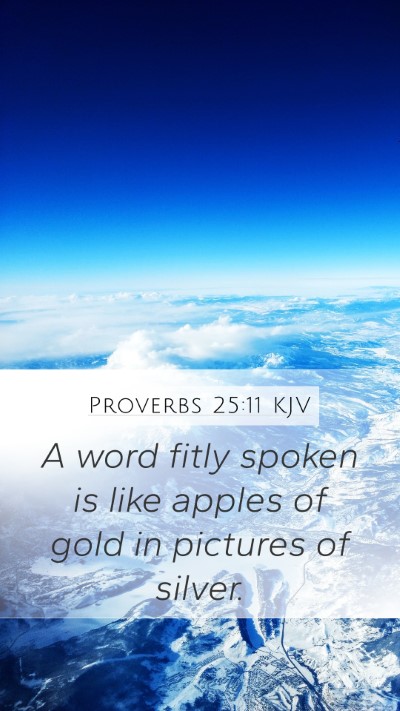Proverbs 25:11 KJV Bible Verse Image