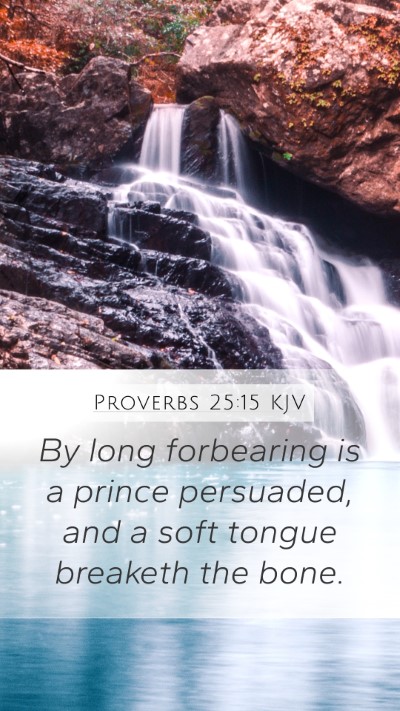 Proverbs 25:15 KJV Bible Verse Image
