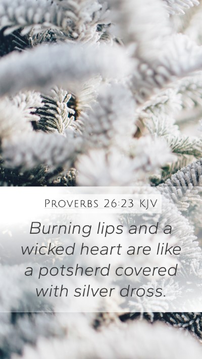 Proverbs 26:23 KJV Bible Verse Image