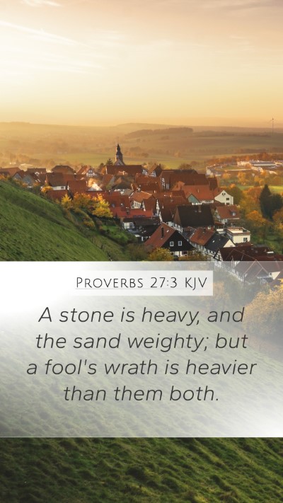 Proverbs 27:3 KJV Bible Verse Image