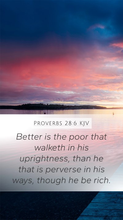 Proverbs 28:6 KJV Bible Verse Image