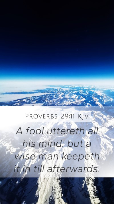 Proverbs 29:11 KJV Bible Verse Image