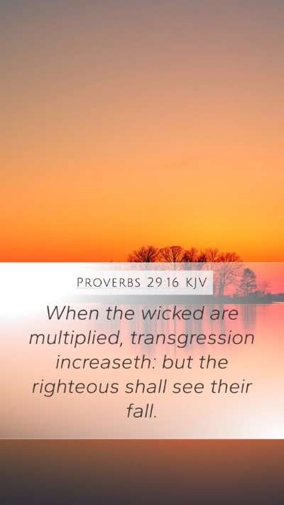Proverbs 29:16 KJV Bible Verse Image