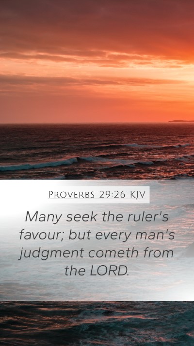 Proverbs 29:26 KJV Bible Verse Image