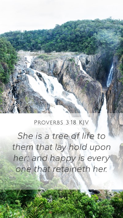 Proverbs 3:18 KJV Bible Verse Image