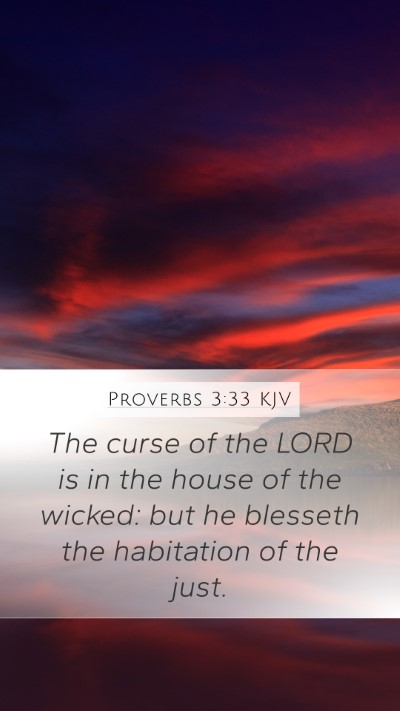 Proverbs 3:33 KJV Bible Verse Image