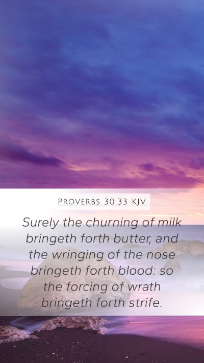 Proverbs 30:33 KJV Bible Verse Image