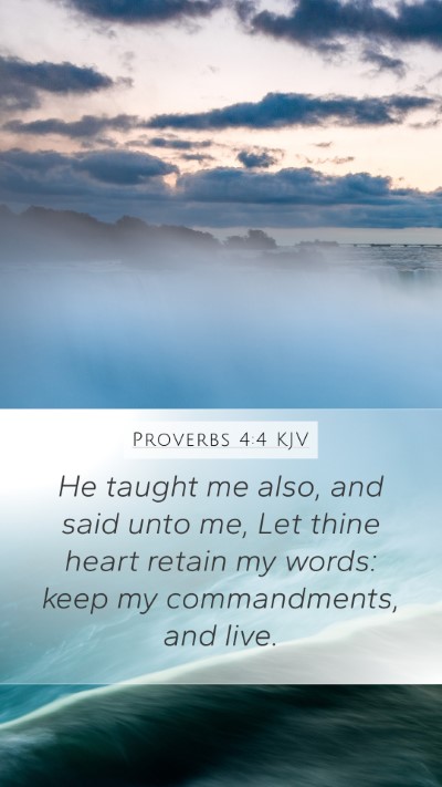 Proverbs 4:4 KJV Bible Verse Image