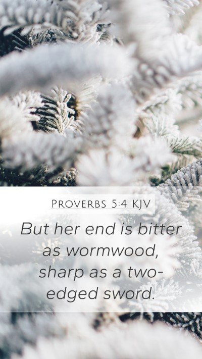 Proverbs 5:4 KJV Bible Verse Image