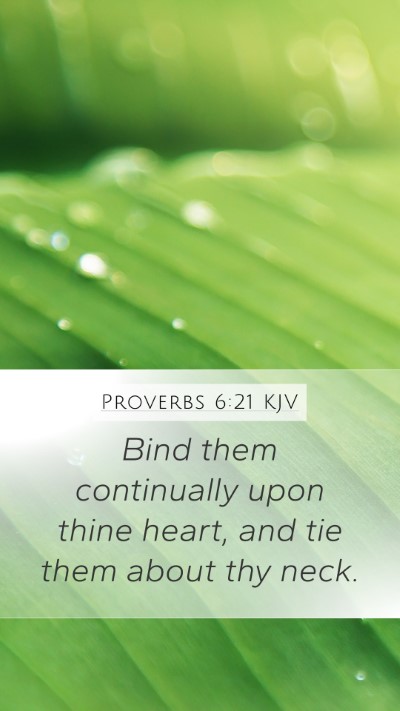 Proverbs 6:21 KJV Bible Verse Image