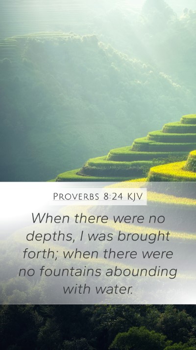 Proverbs 8:24 KJV Bible Verse Image