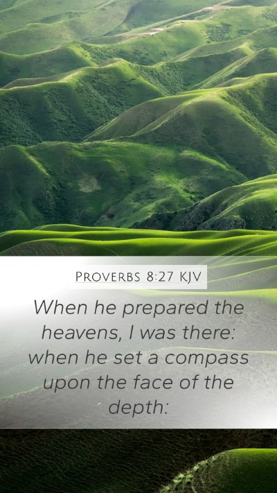 Proverbs 8:27 KJV Bible Verse Image