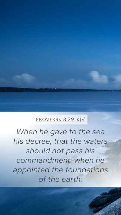 Proverbs 8:29 KJV Bible Verse Image