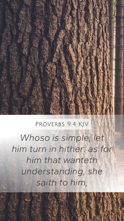 Proverbs 9:4 KJV Bible Verse Image
