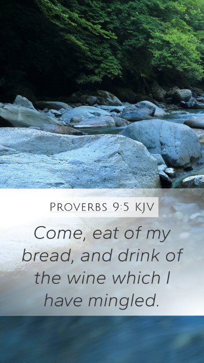 Proverbs 9:5 KJV Bible Verse Image