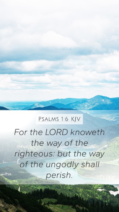 Psalms 1:6 KJV Bible Verse Image