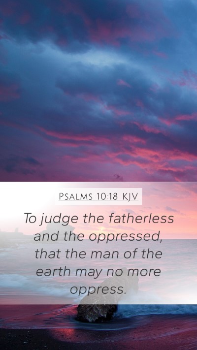 Psalms 10:18 KJV Bible Verse Image
