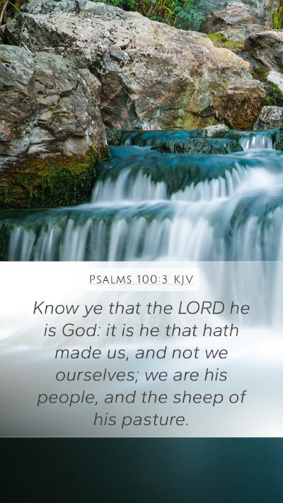 Psalms 100:3 KJV Bible Verse Image