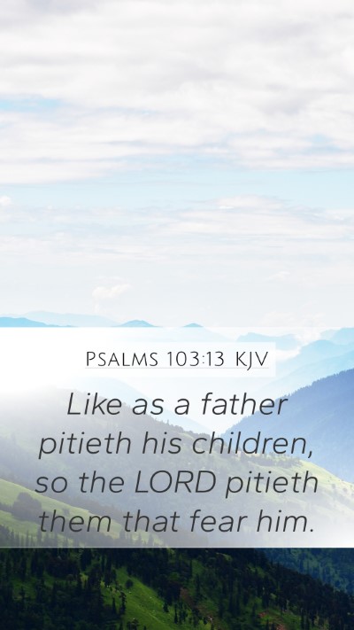 Psalms 103:13 KJV Bible Verse Image