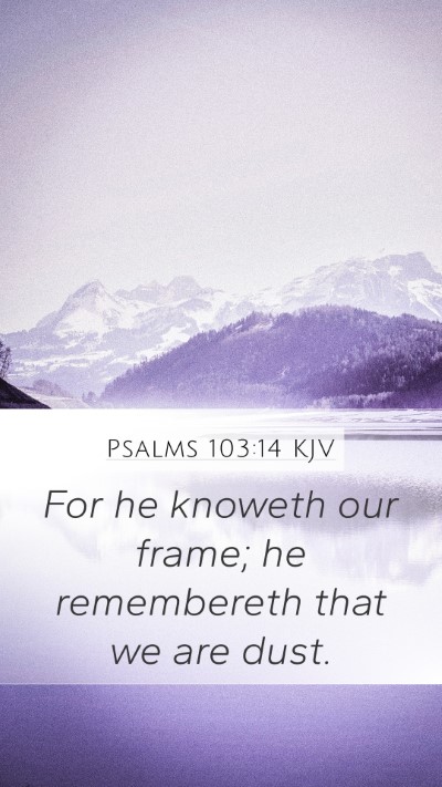 Psalms 103:14 KJV Bible Verse Image