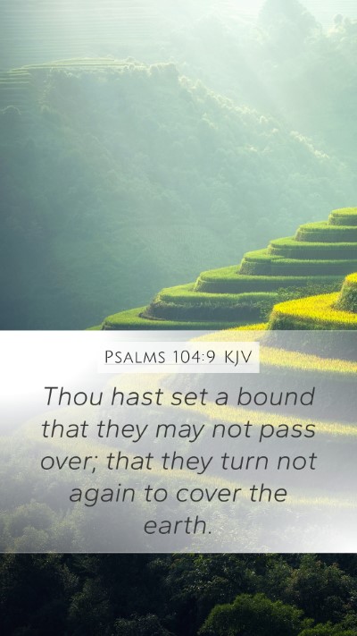 Psalms 104:9 KJV Bible Verse Image
