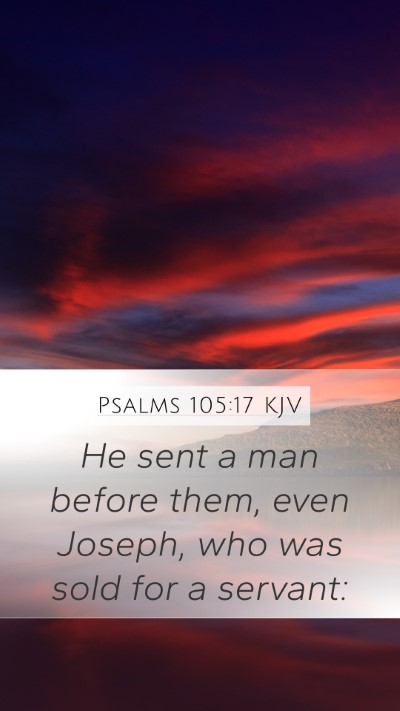 Psalms 105:17 KJV Bible Verse Image