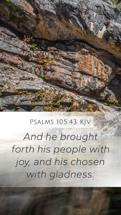 Psalms 105:43 KJV Bible Verse Image