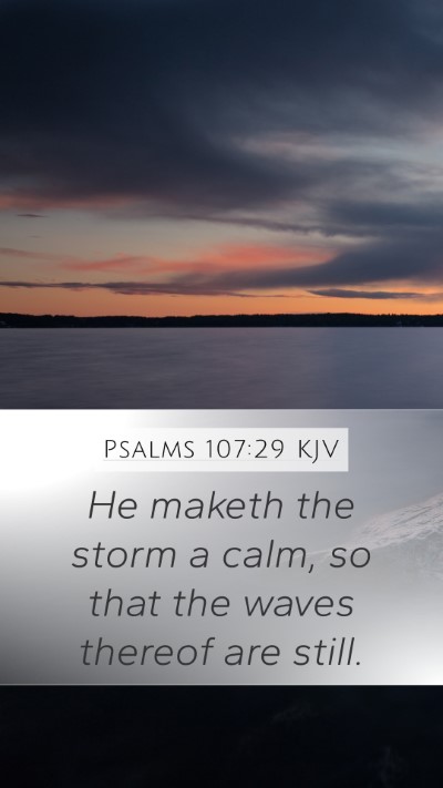 Psalms 107:29 KJV Bible Verse Image