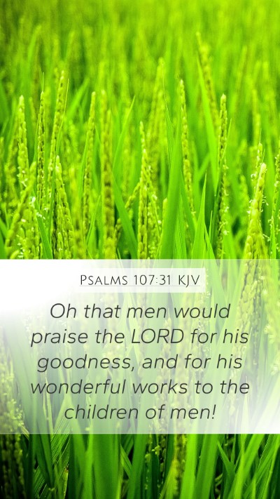 Psalms 107:31 KJV Bible Verse Image