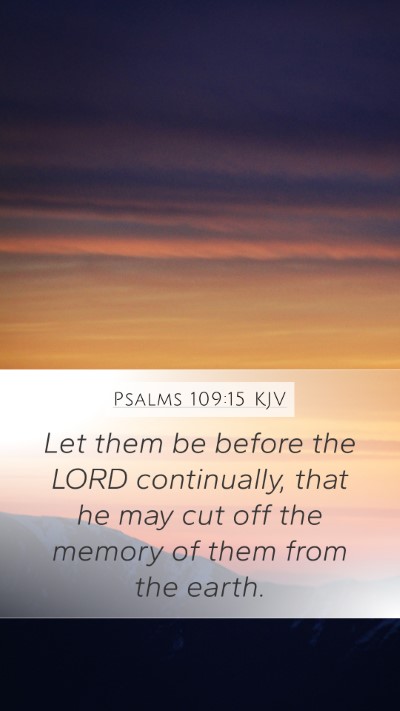 Psalms 109:15 KJV Bible Verse Image