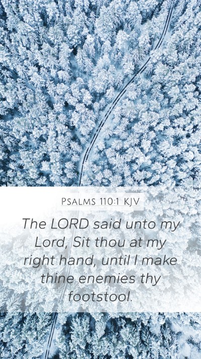 Psalms 110:1 KJV Bible Verse Image