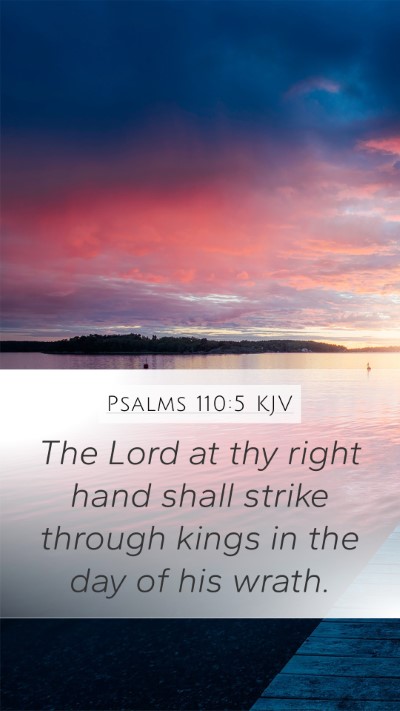 Psalms 110:5 KJV Bible Verse Image