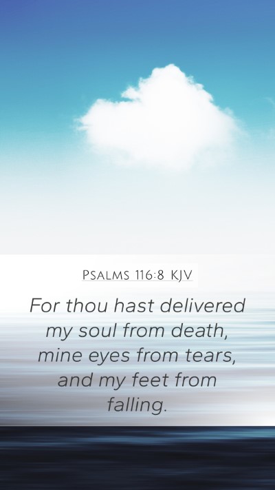 Psalms 116:8 KJV Bible Verse Image