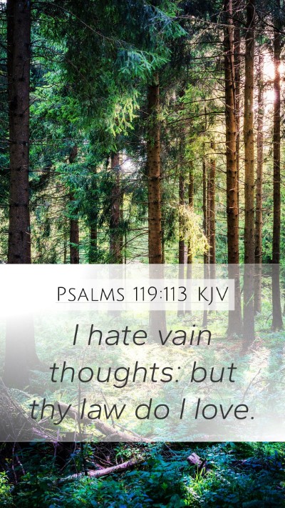 Psalms 119:113 KJV Bible Verse Image