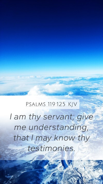 Psalms 119:125 KJV Bible Verse Image