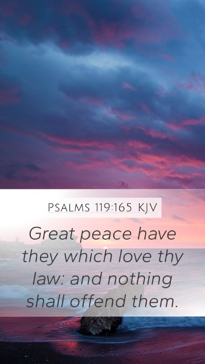 Psalms 119:165 KJV Bible Verse Image