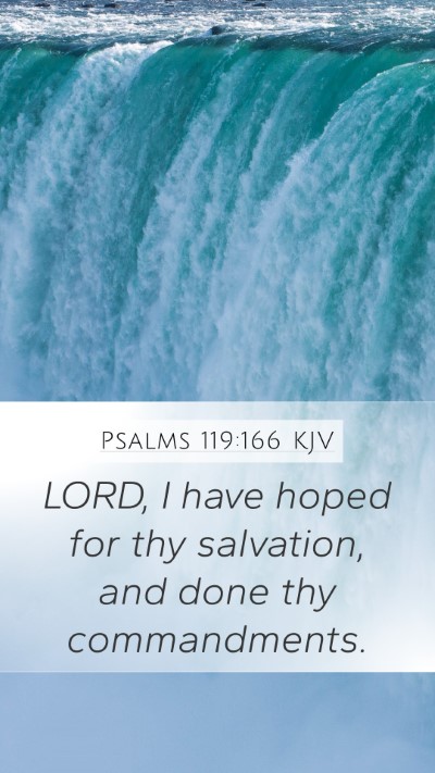 Psalms 119:166 KJV Bible Verse Image