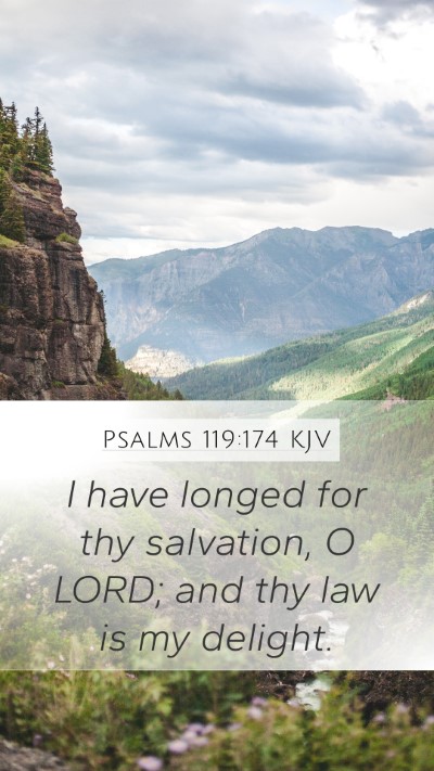 Psalms 119:174 KJV Bible Verse Image