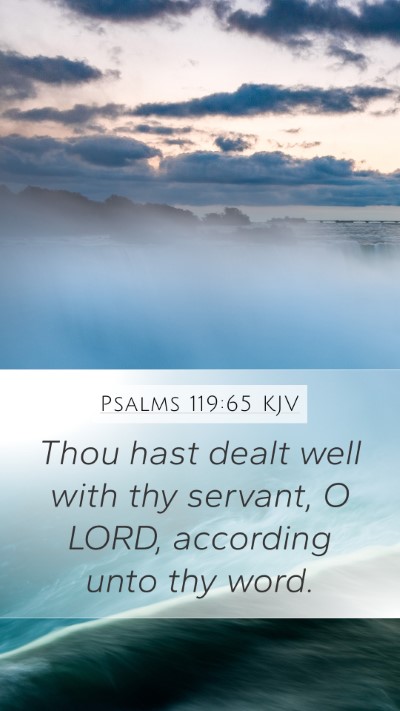 Psalms 119:65 KJV Bible Verse Image