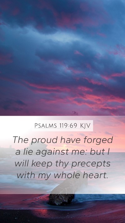 Psalms 119:69 KJV Bible Verse Image