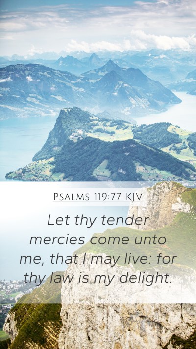 Psalms 119:77 KJV Bible Verse Image