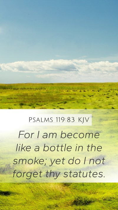 Psalms 119:83 KJV Bible Verse Image