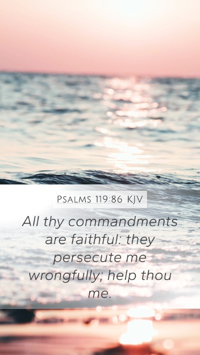 Psalms 119:86 KJV Bible Verse Image