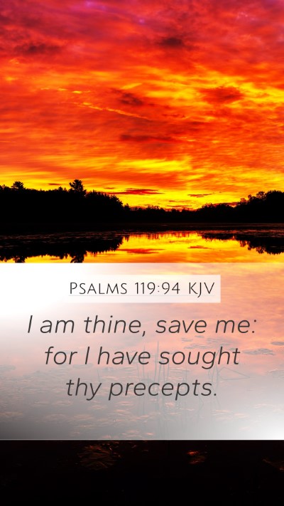 Psalms 119:94 KJV Bible Verse Image