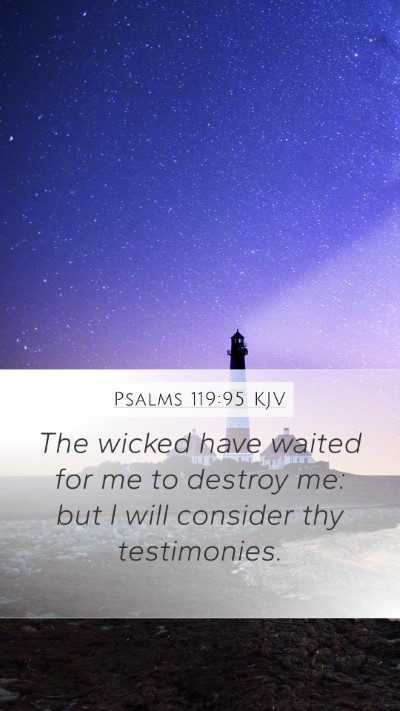 Psalms 119:95 KJV Bible Verse Image